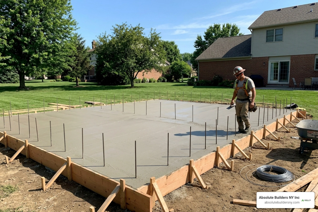 concrete foundation slab for home addition concrete foundation slab for home addition