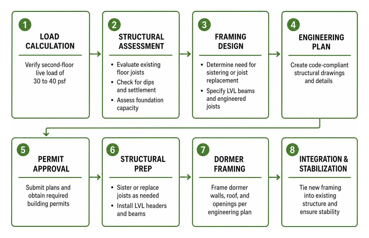 Structural engineering workflow from load calculation to framing Structural engineering workflow from load calculation to framing