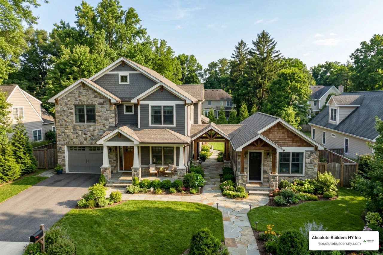 craftsman home with private in-law wing craftsman home with private in-law wing