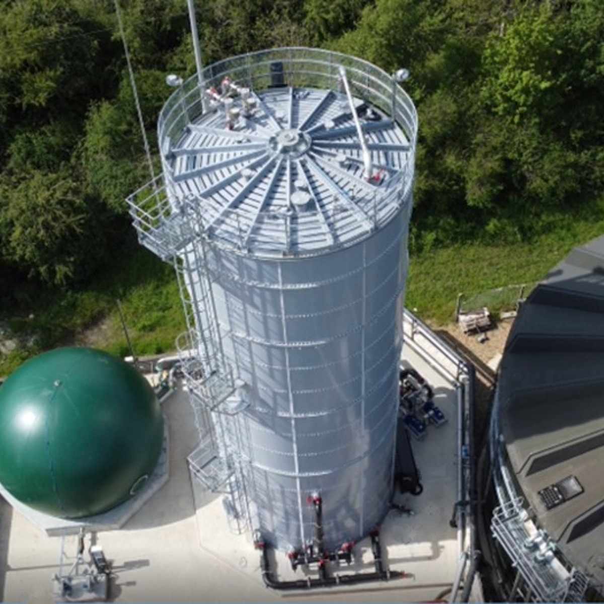 Aerial view of Hain Celestial AD plant
