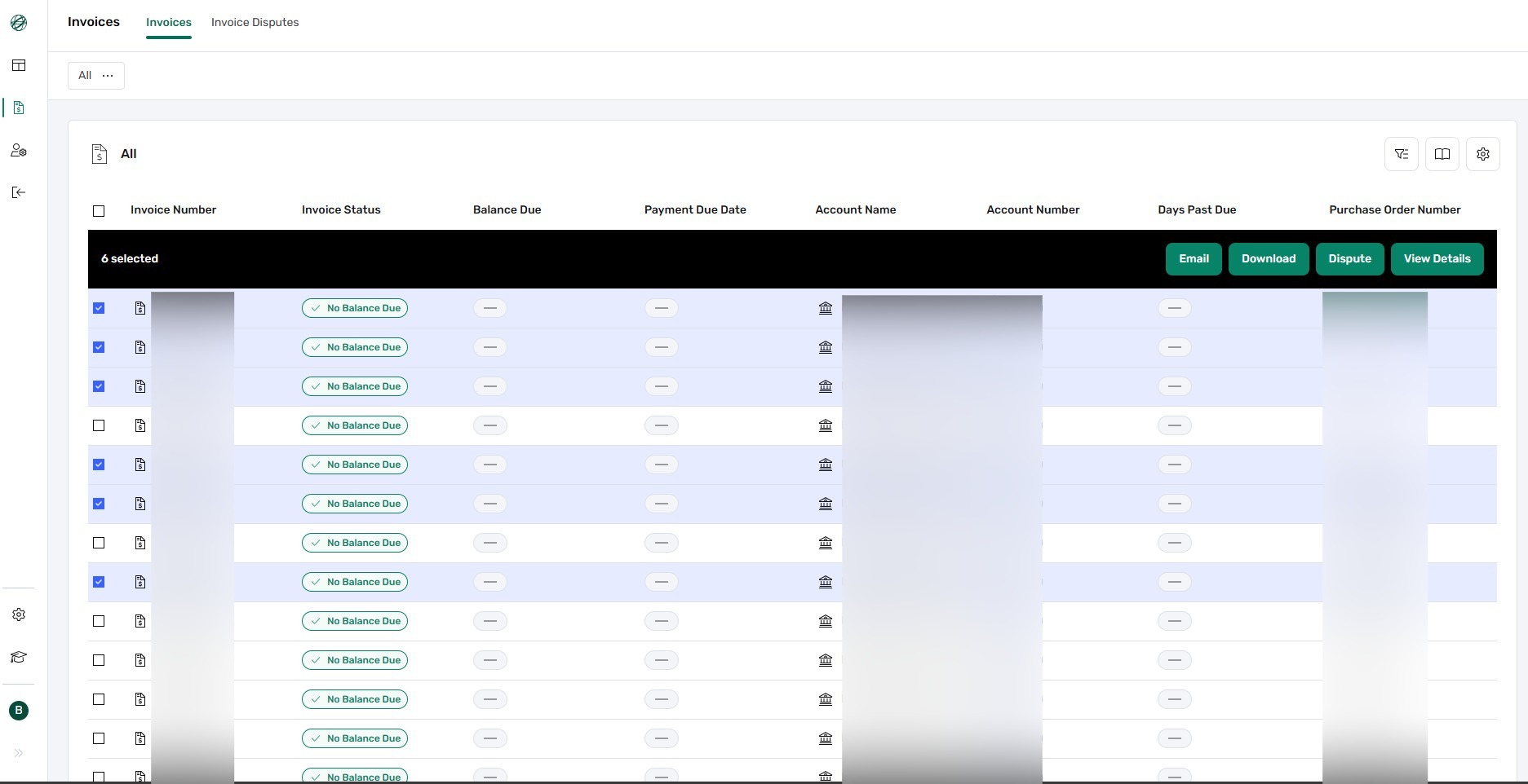 Multiple Invoices