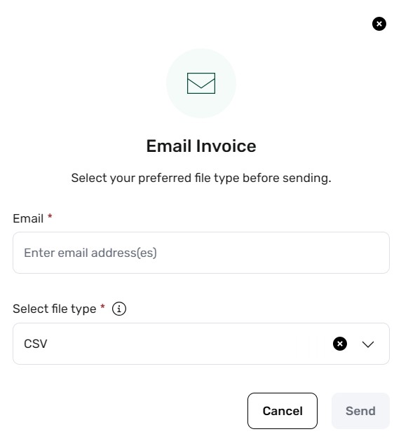 Email Invoice