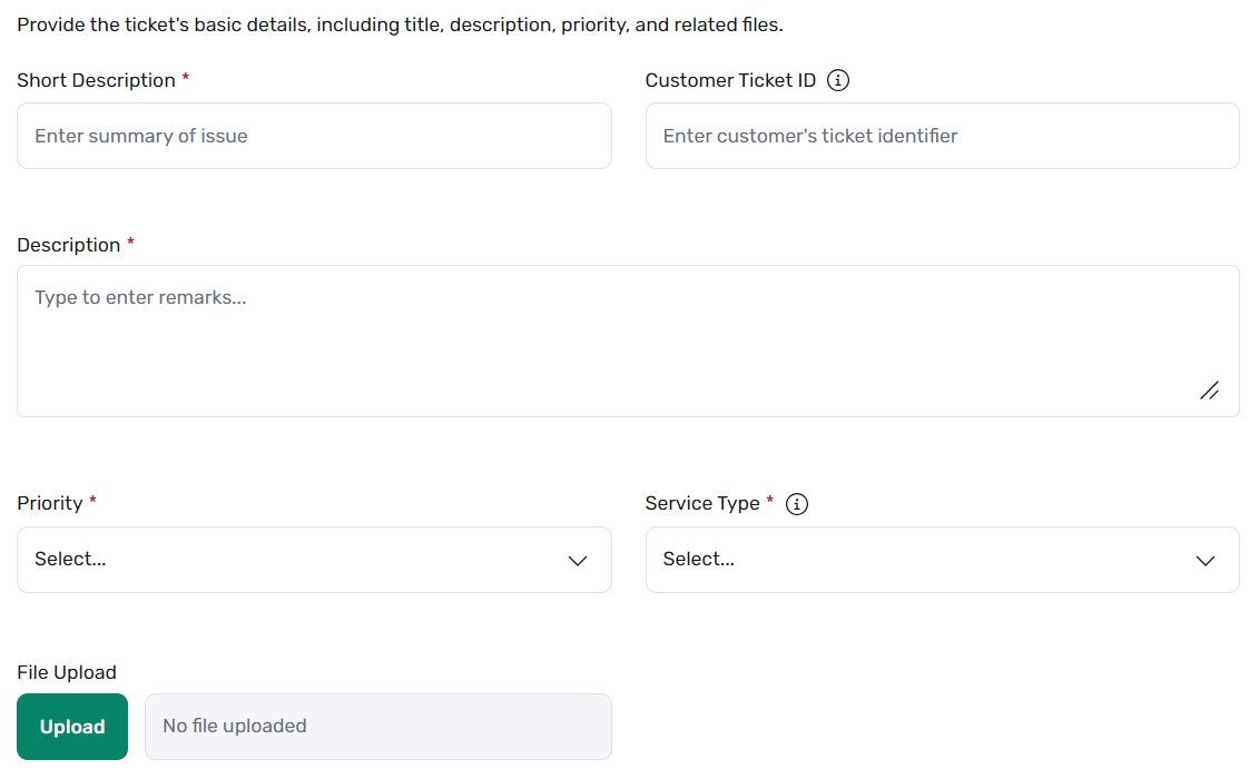 Hardware Request Ticket Details screenshot