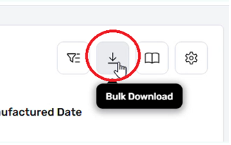 Bulk download records