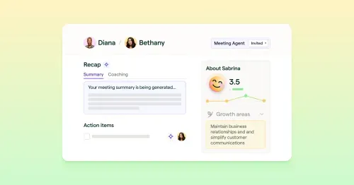 Lattice AI Agent platform UI showing the meeting agent for automated 1:1 meeting preparation.