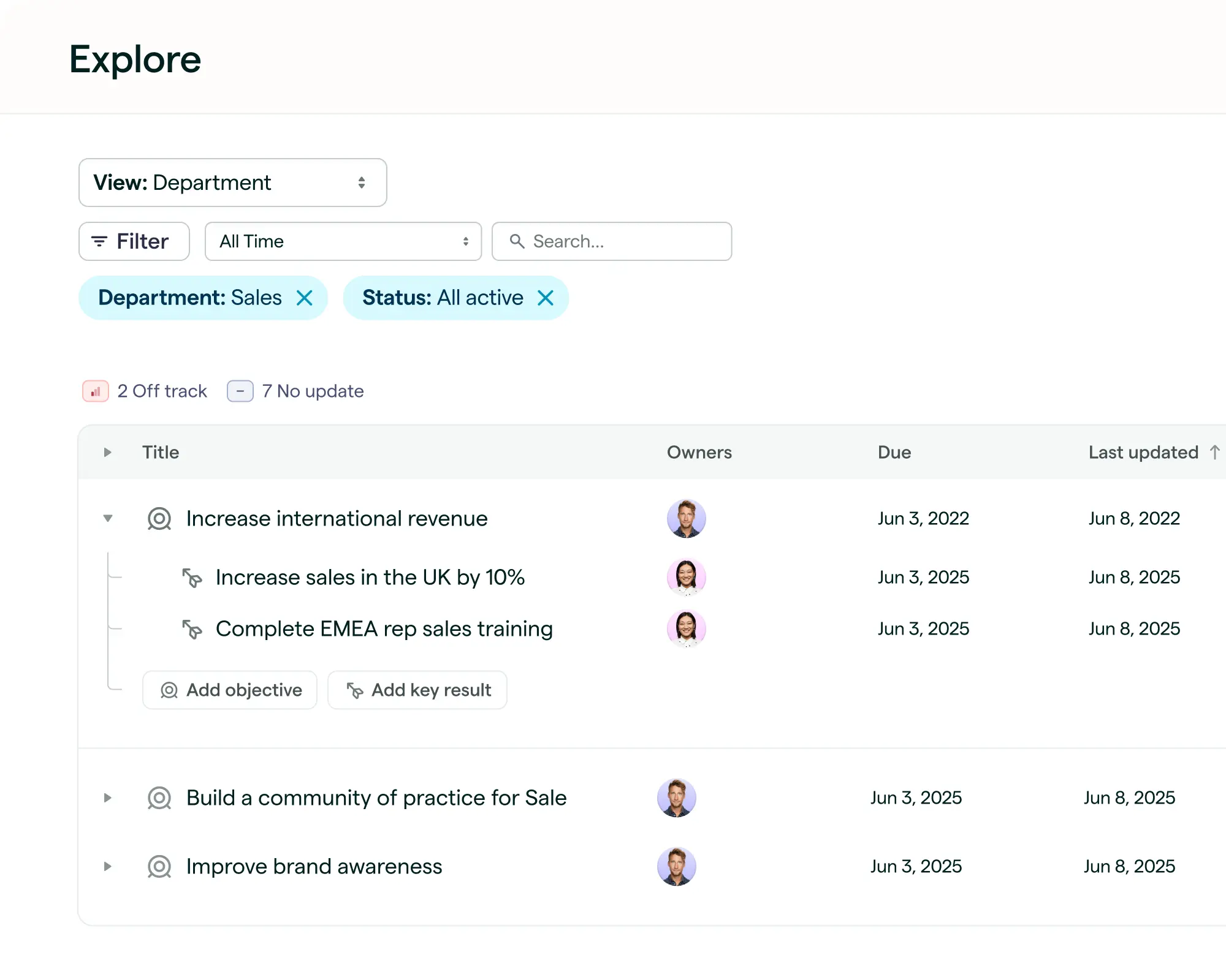 Lattice Goals and OKRs product feature hero image.