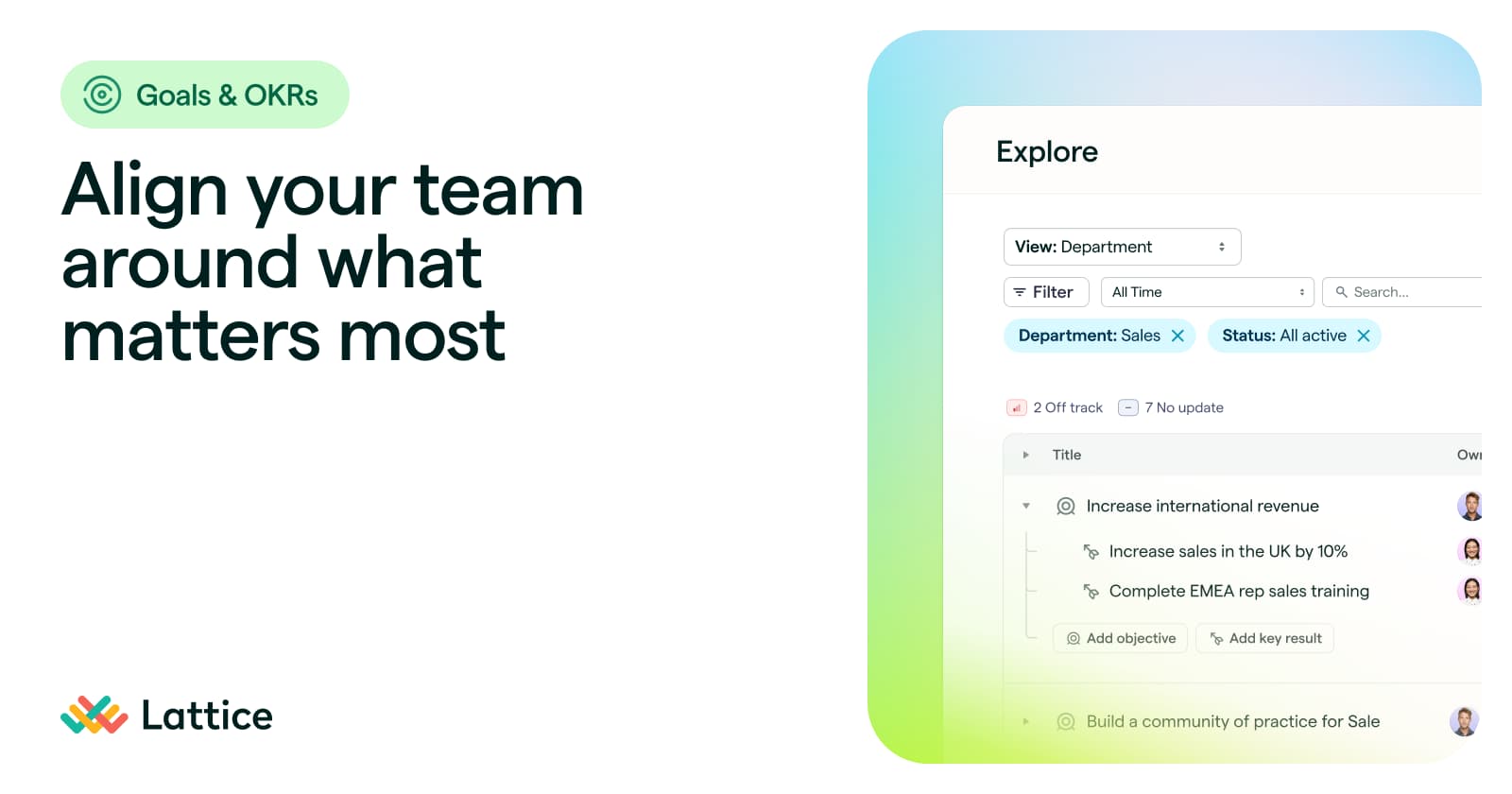 Employee Goal Management Software & OKRs | Lattice