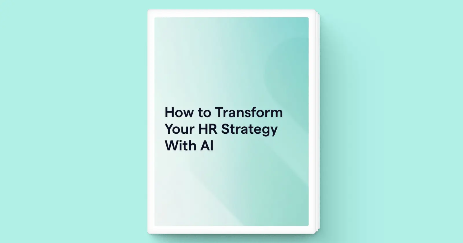 Cover of the Lattice workbook How to Transform Your HR Strategy With AI