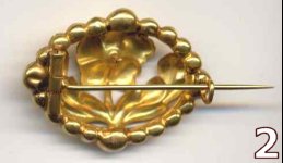 old brooches - how to use long pin