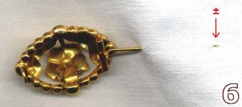 old brooches - how to use long pin