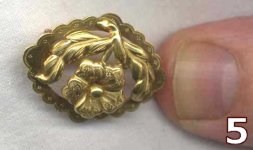 old brooches - how to use long pin