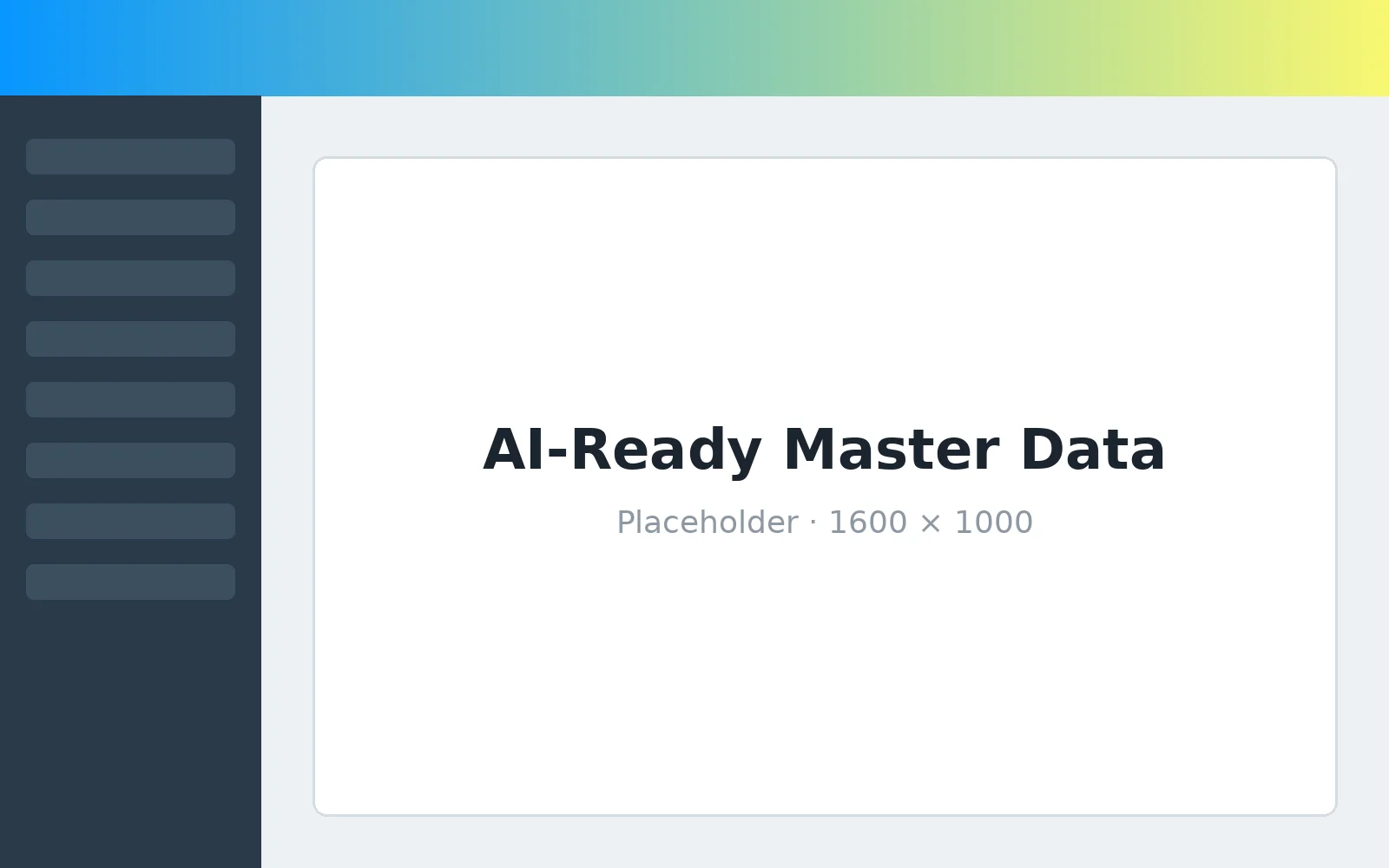 Tamr AI-ready master data view