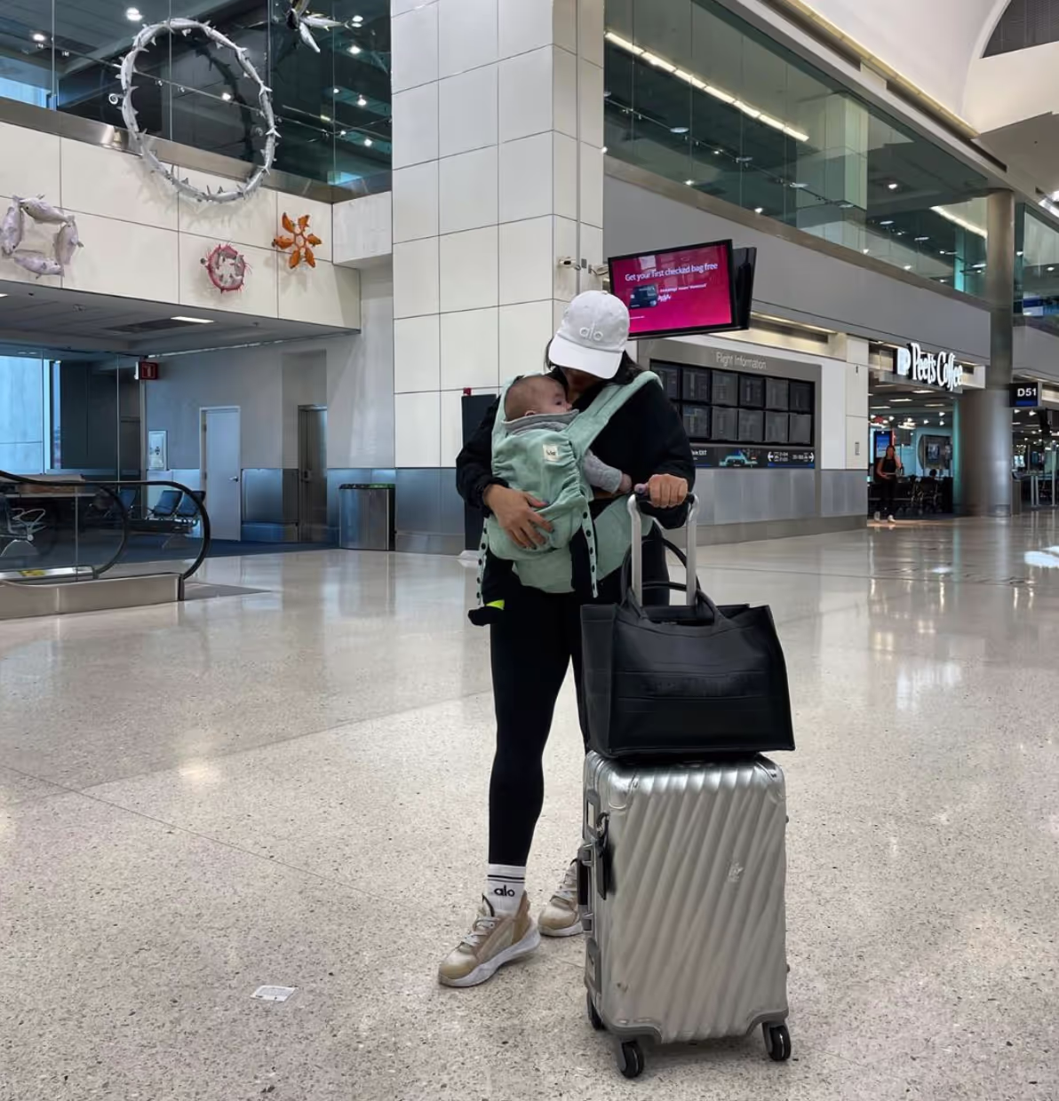 traveling with baby tula