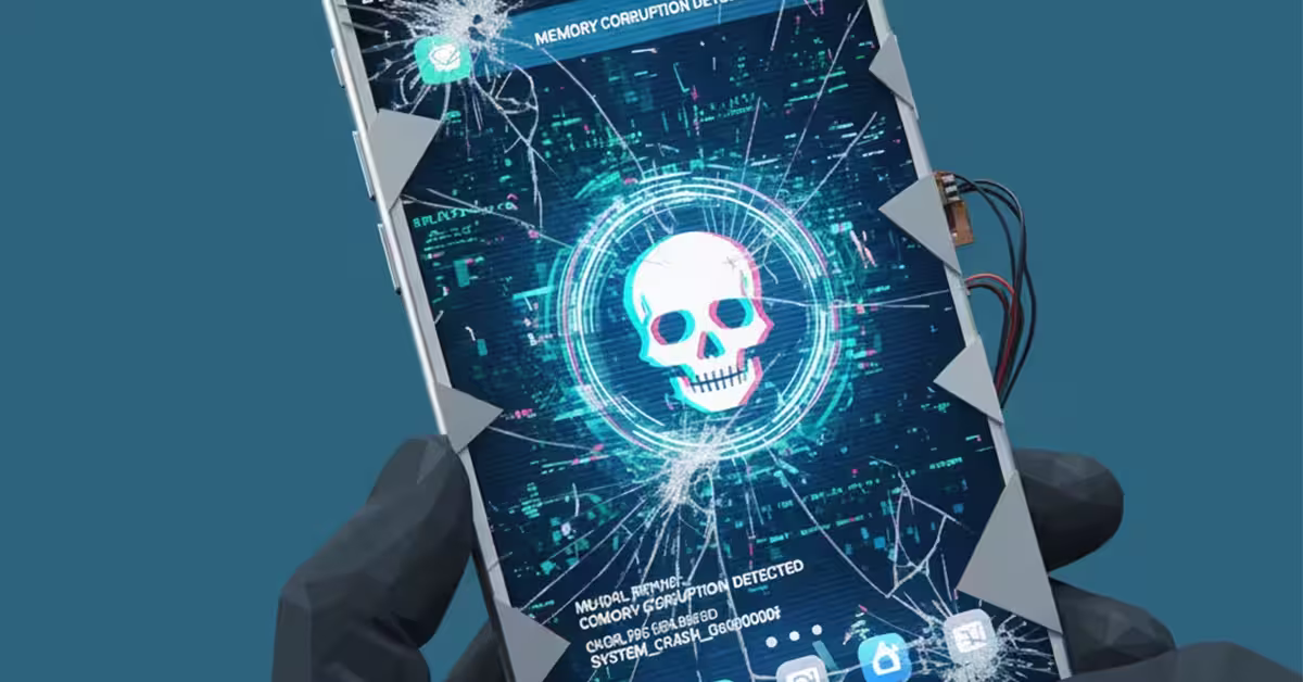 skull on phone