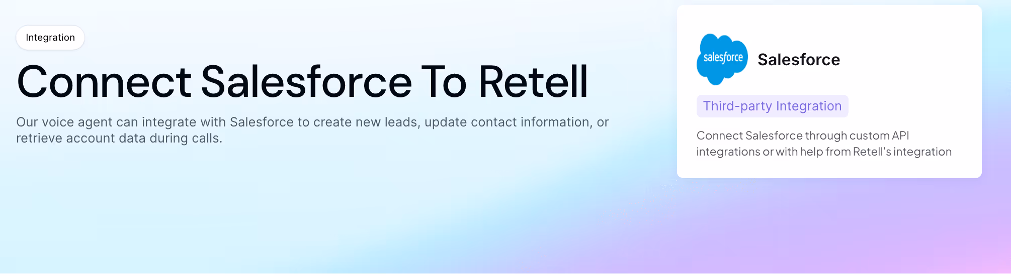 Retell AI Salesforce Integration