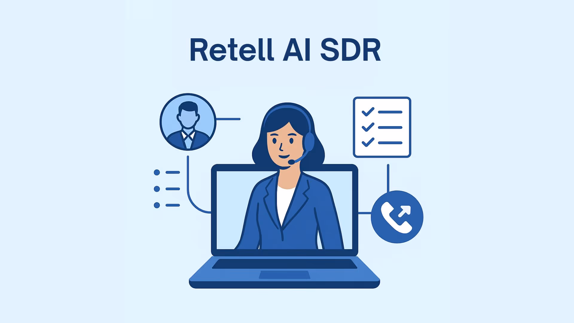 Retell AI SDR Graphic