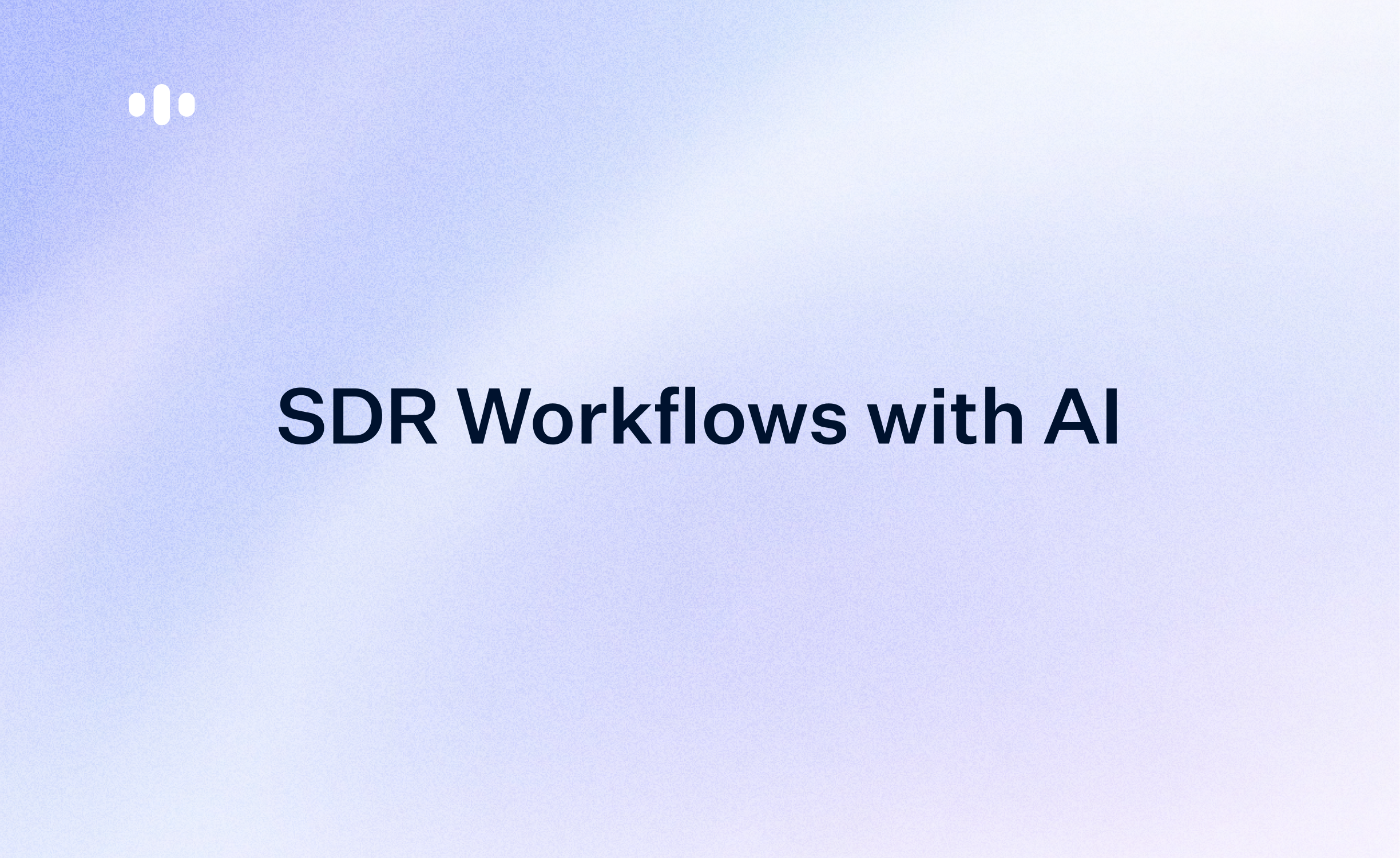 How to Automate SDR Workflows with AI Voice Agents