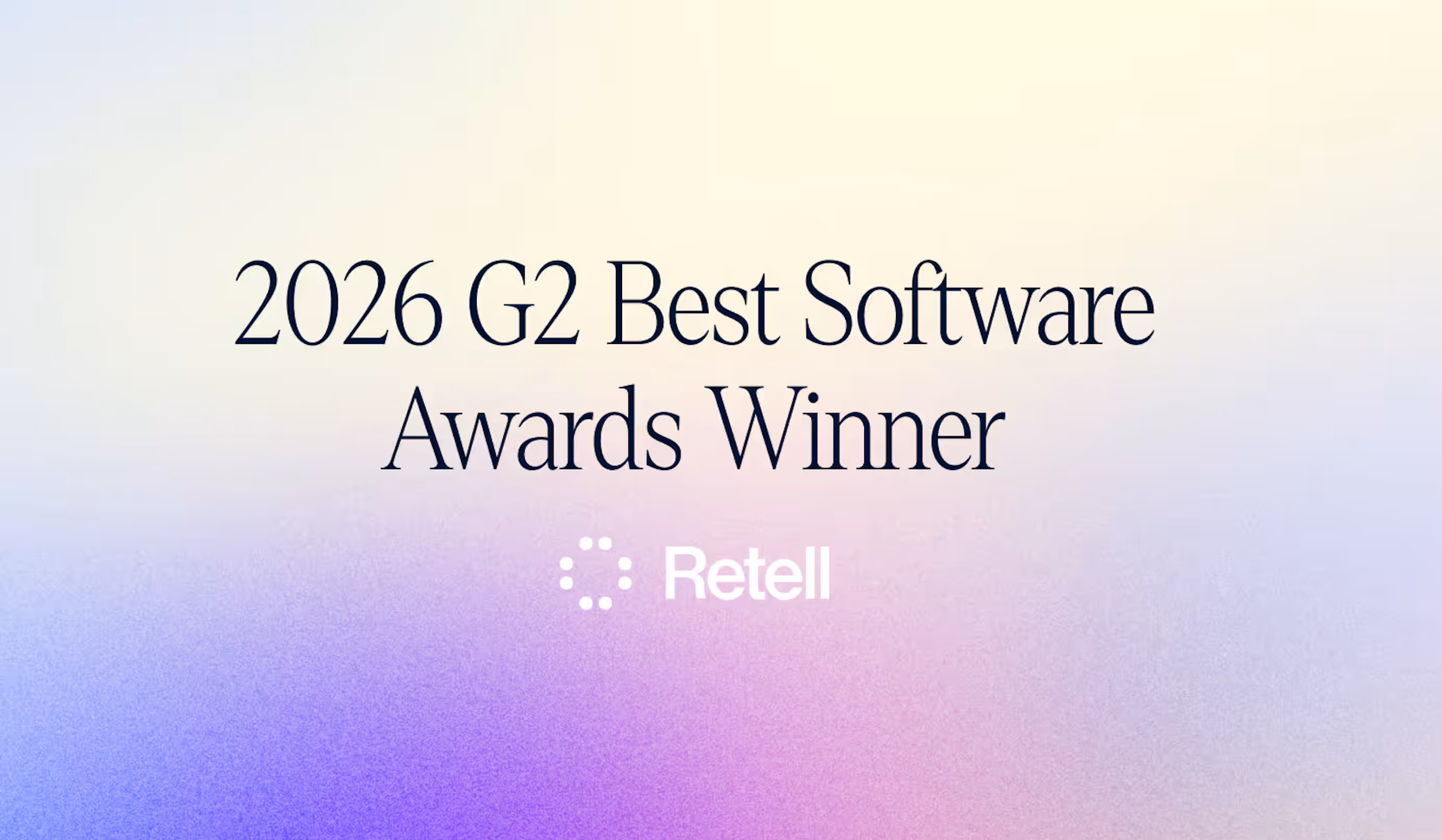 Retell AI Recognized as the Best Agentic AI Software by G2