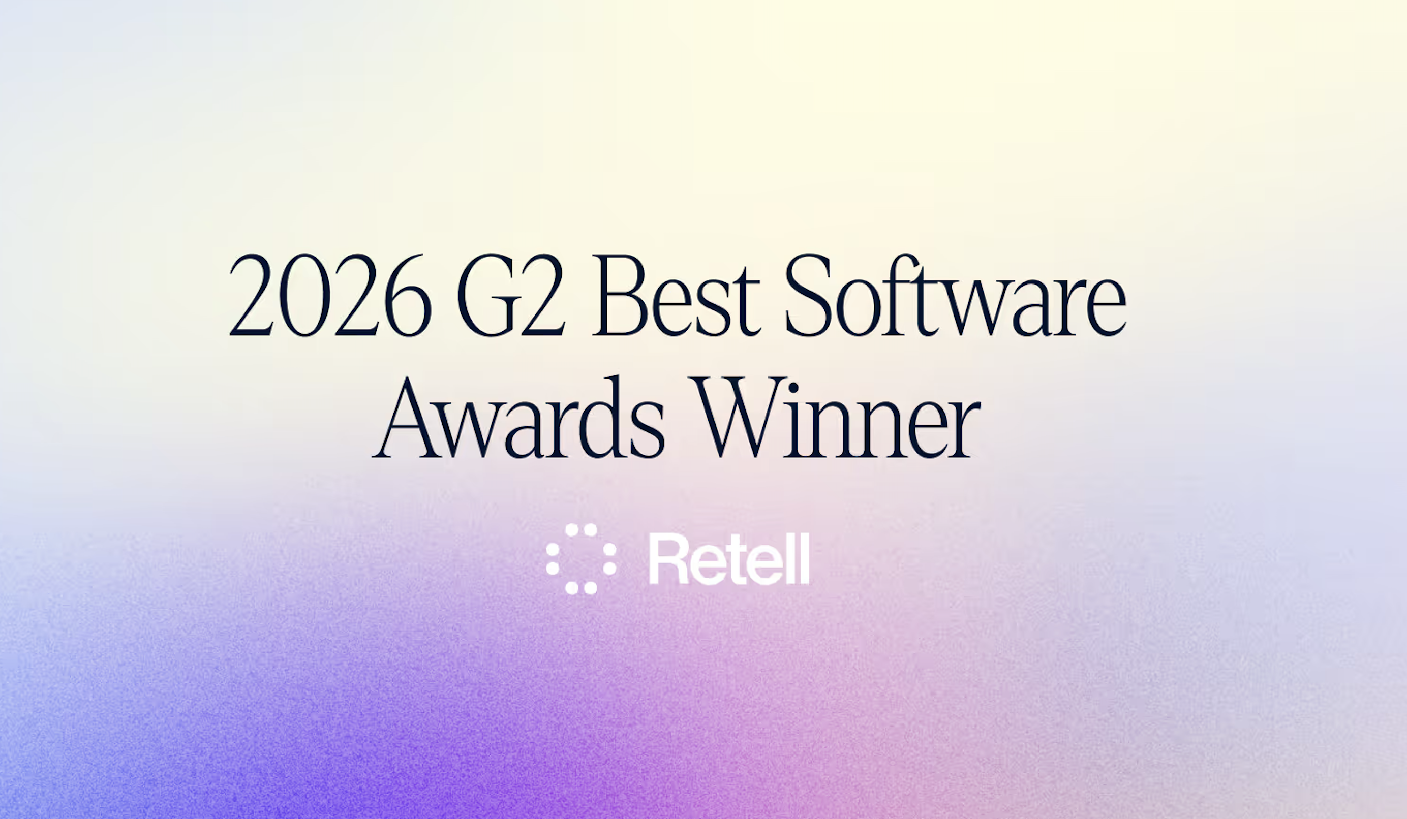 Retell AI Recognized as the Best Agentic AI Software by G2