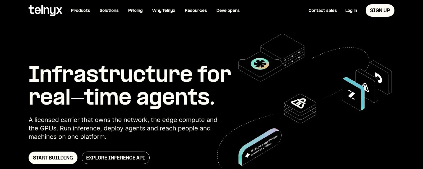 Telnyx homepage