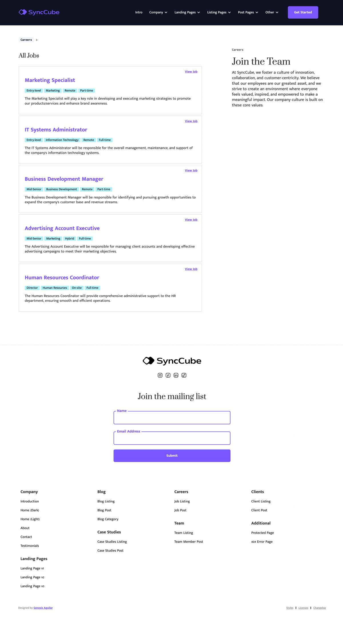 Careers Page