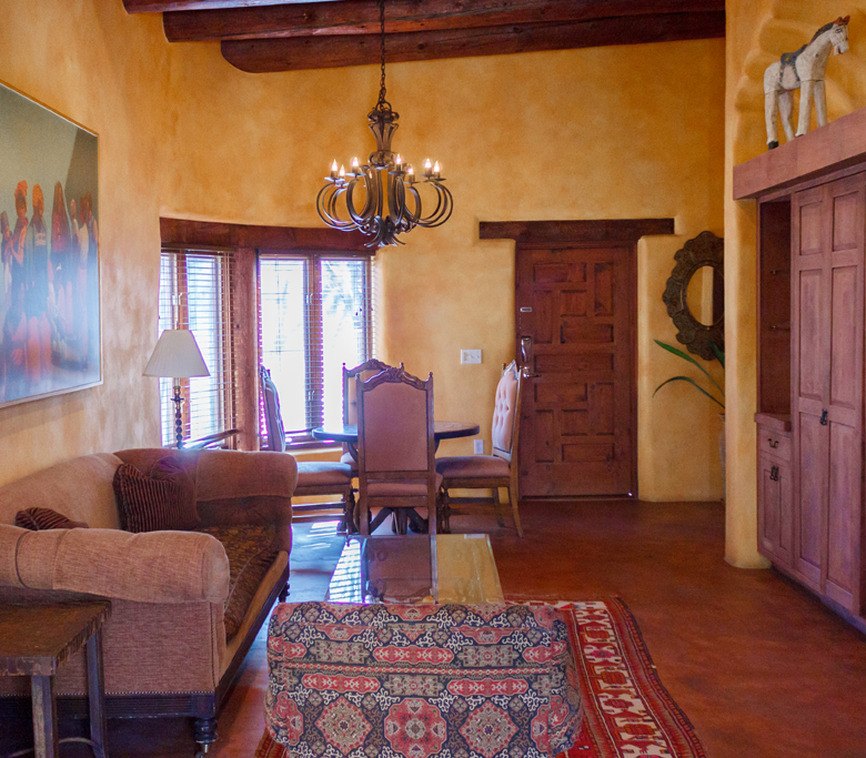 Global suite living room with couch and 
