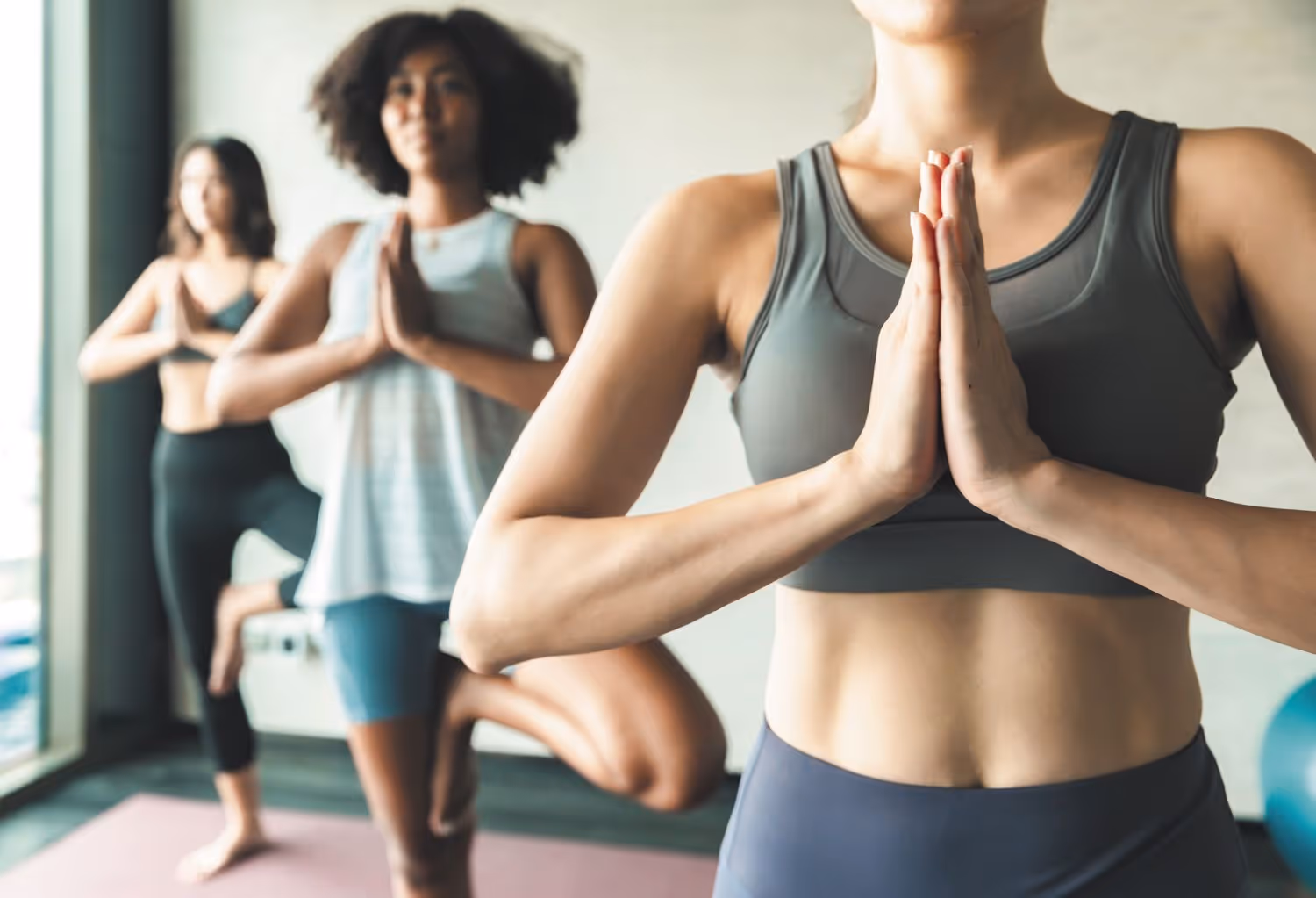 People in Yoga poses