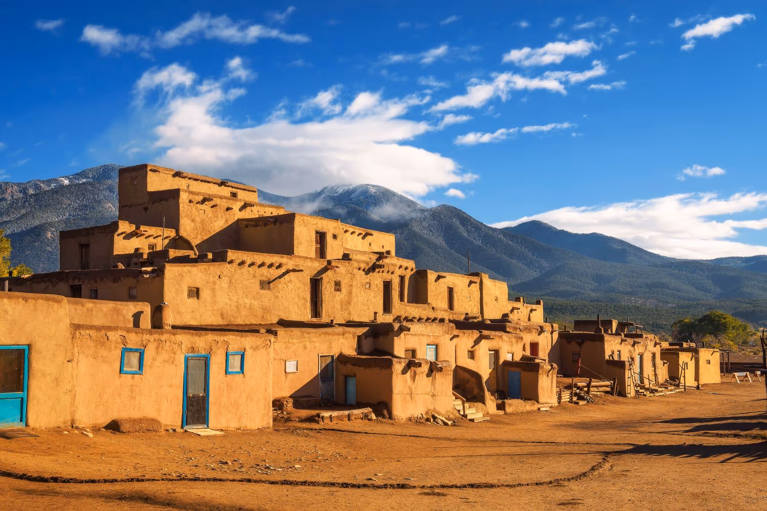 Taos Pueblo in winter