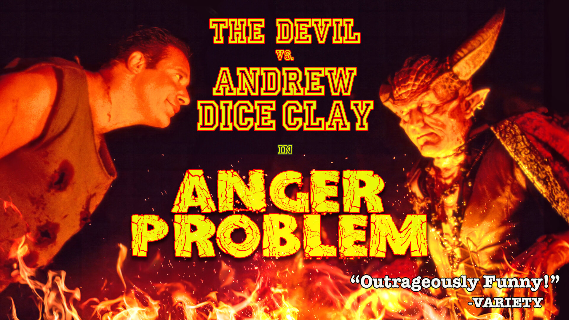 The Devil vs Andrew Dice Clay in Anger Problem in segment banner