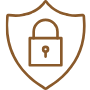 Icon of a padlock