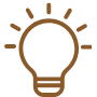 Icon of a light bulb