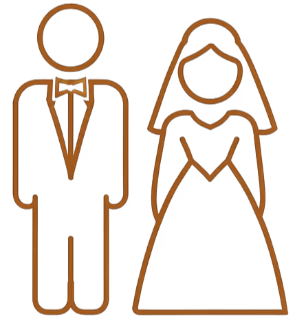 Icon of a wedding ring box