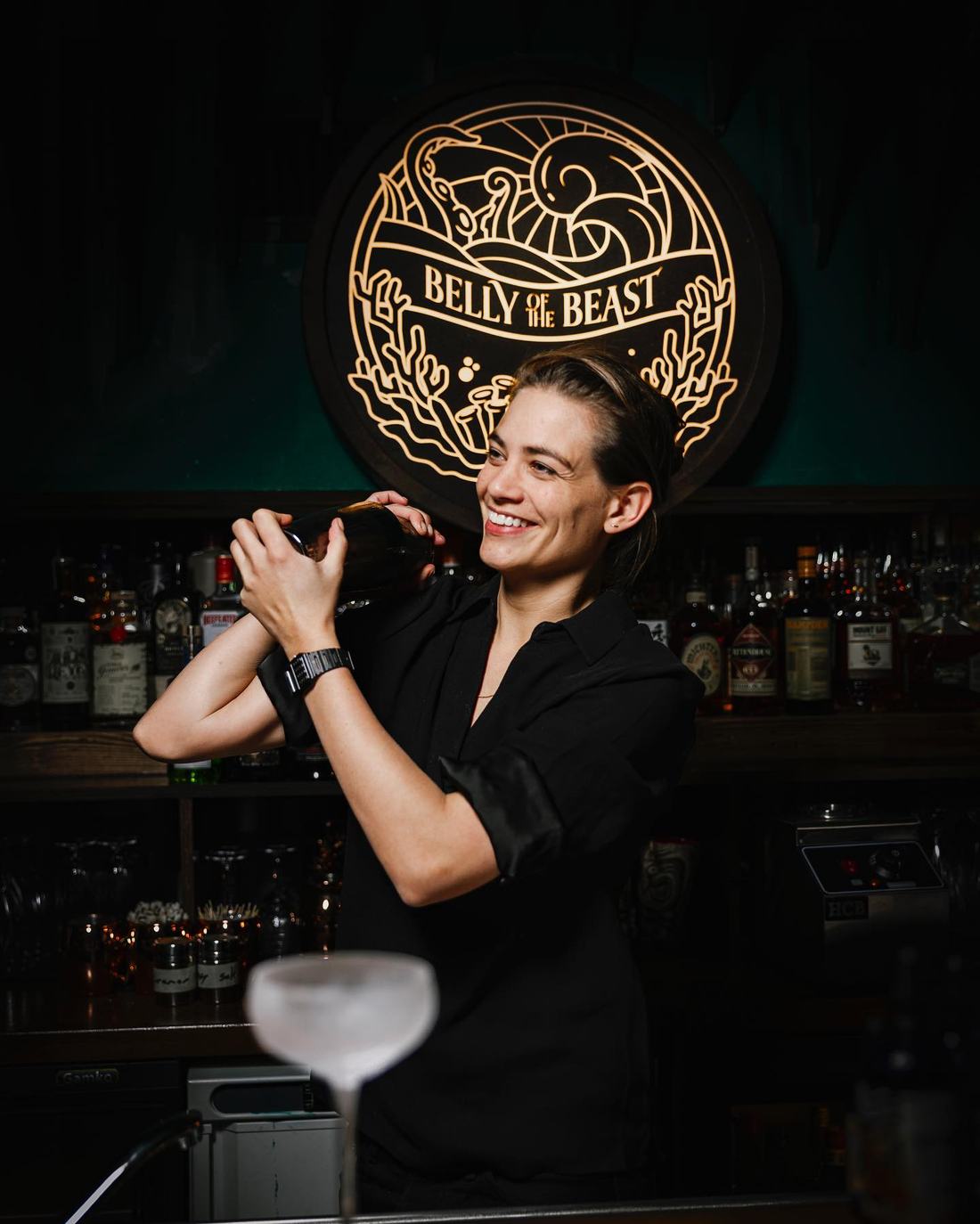 Tess Posthumus, owner and mixologist