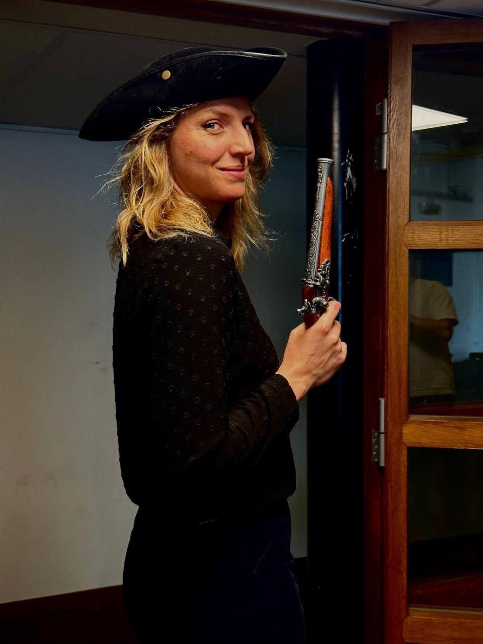 A Sherlocked game master in costume