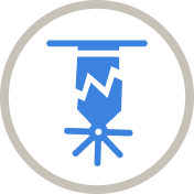 Broken sprinkler head