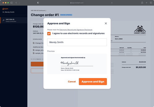 Construction Change Order Software | Beam