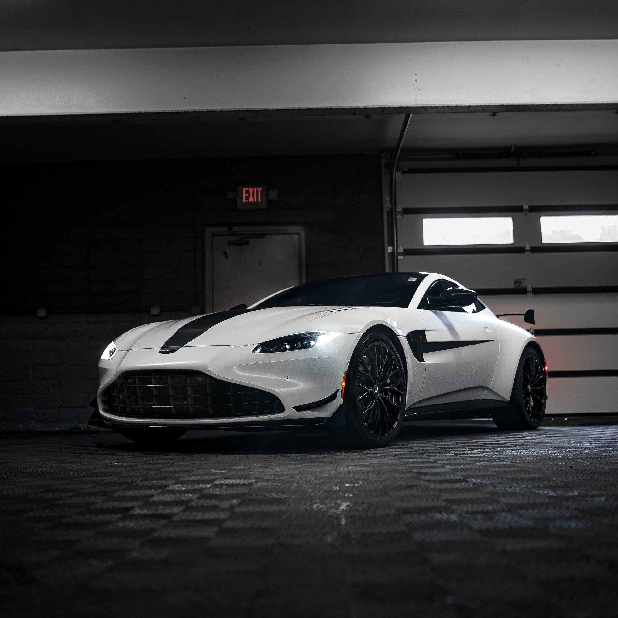 White Aston Martin Vantage F1 Edition with paint protection film and ceramic coating at Pristine Detail