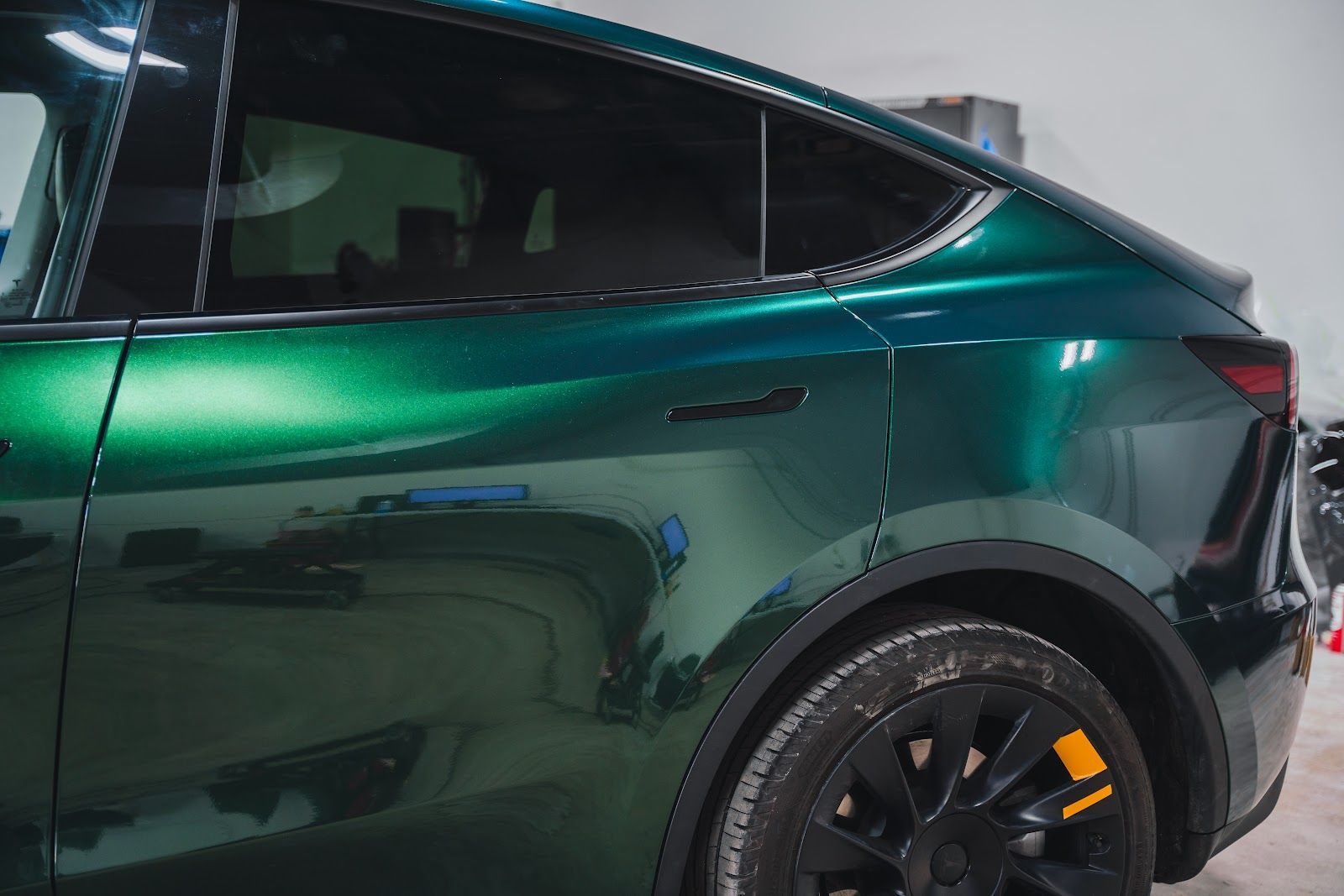 Green Tesla Model Y at Pristine Detail in Edina, MN, photo 1