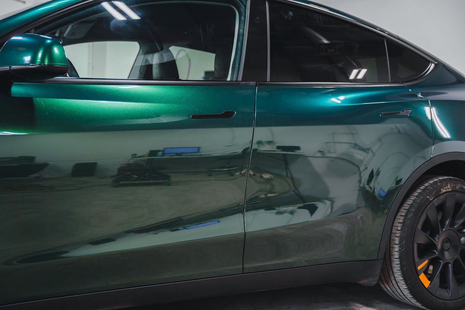 Green Tesla Model Y at Pristine Detail in Edina, MN, photo 3