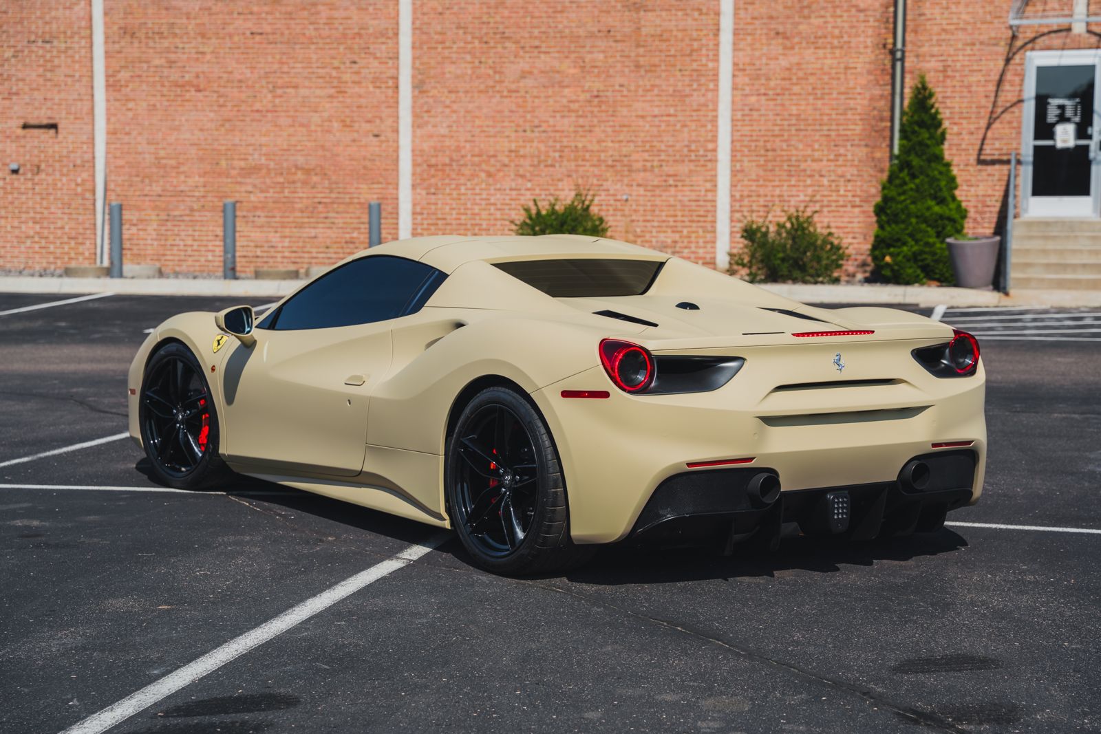 Cream Ferrari 488 Spider at Pristine Detail in Edina, MN, photo 10