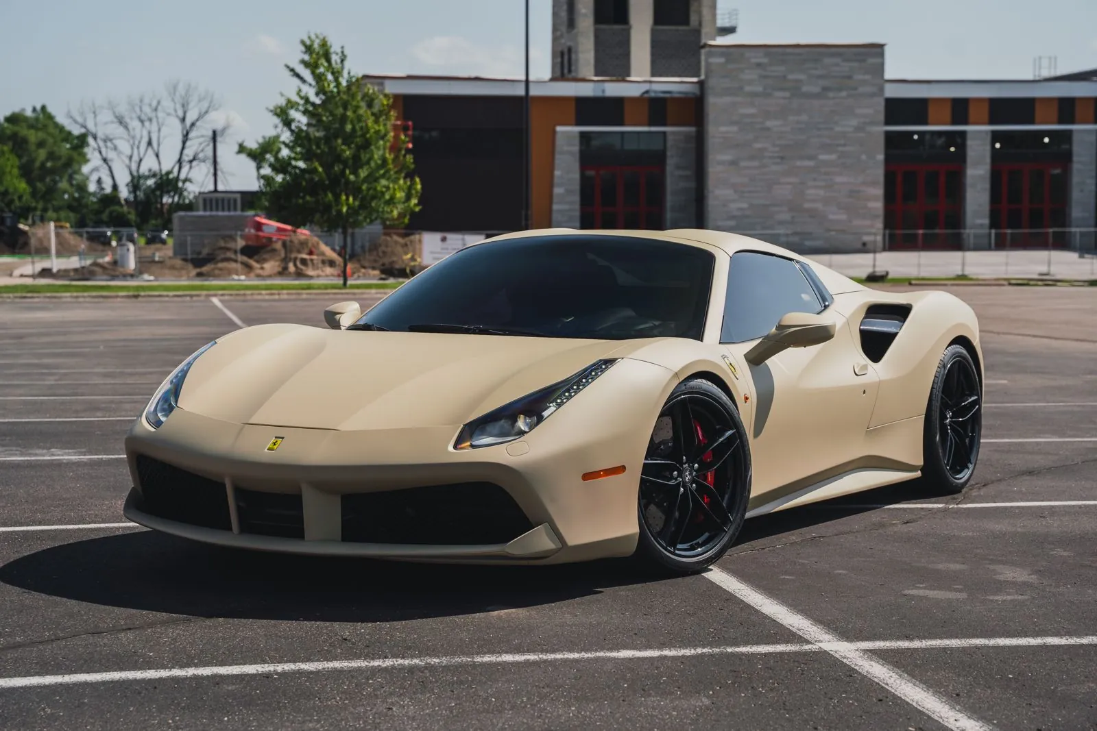 Ferrari 488 Spider with paint protection film from Pristine Detail in Edina