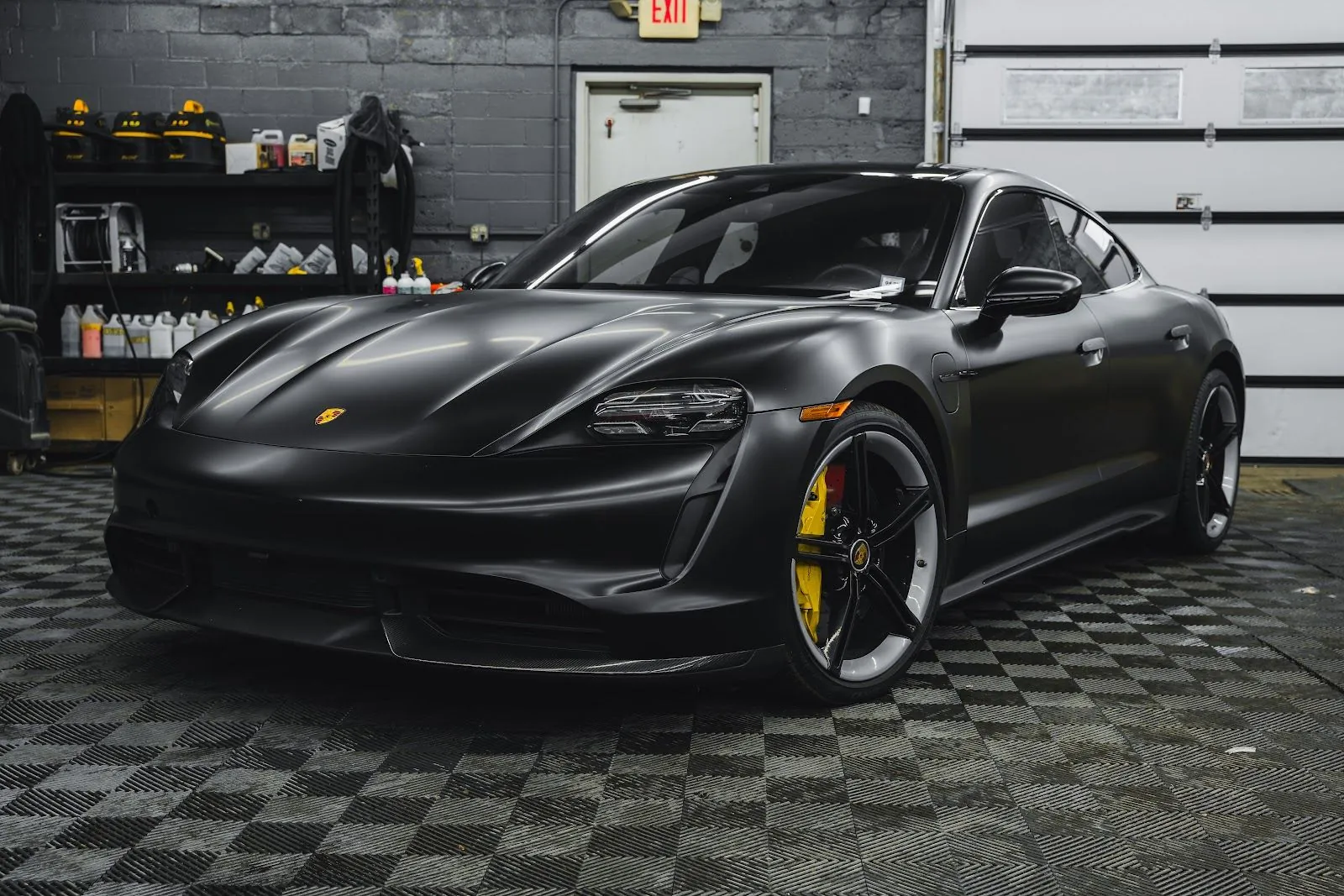 Porsche Taycan protected at Pristine Detail in Edina