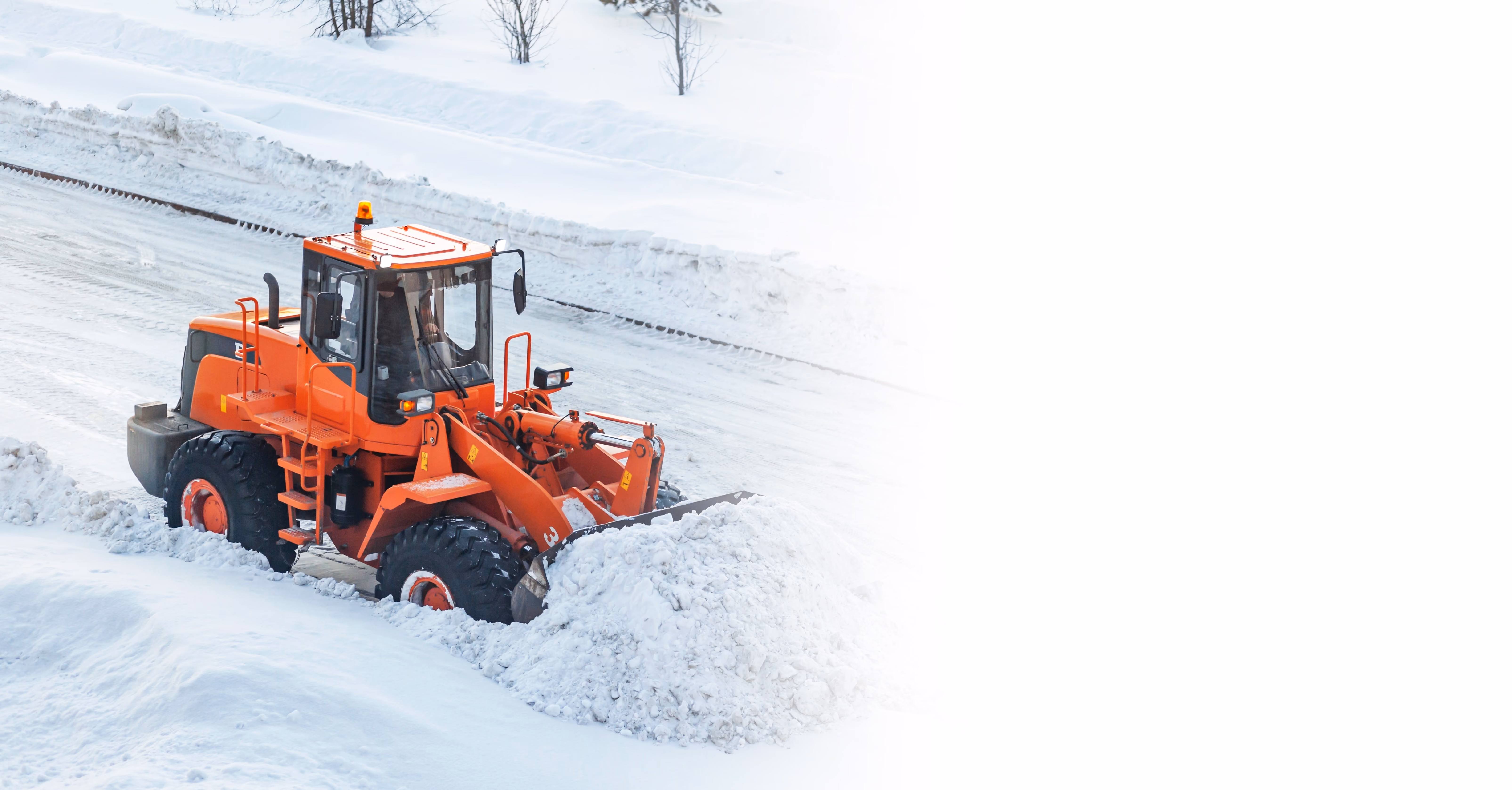 Tractor snow removal