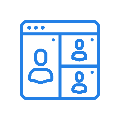 blue Zoom meeting Gif