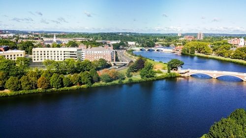 Panoramic view of Charles river.