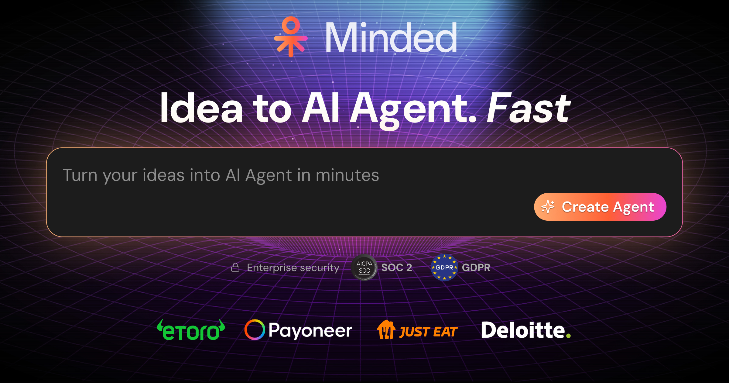 Minded - Idea to AI Agent Fast logo