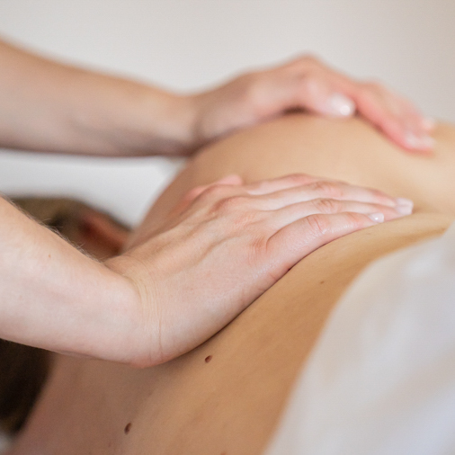 Woman receiving massage