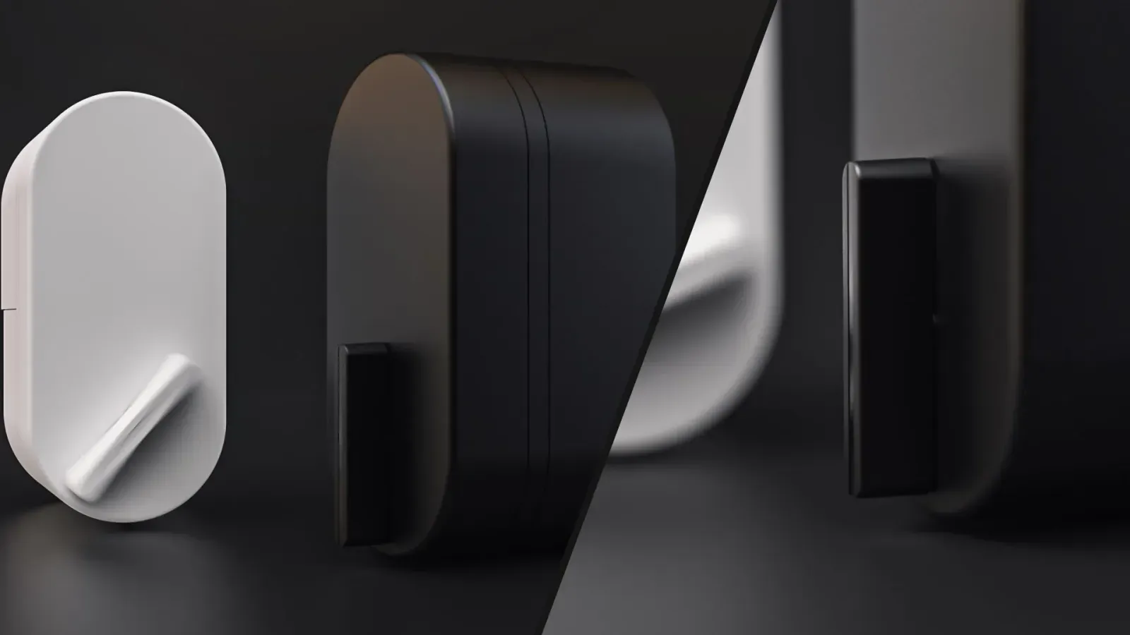 Details of the bitlock mini design focusing on the absence of the deadbolt backplate