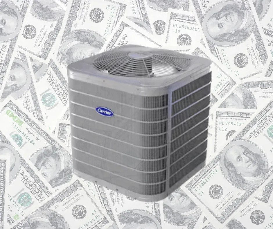 AC Unit floating over money