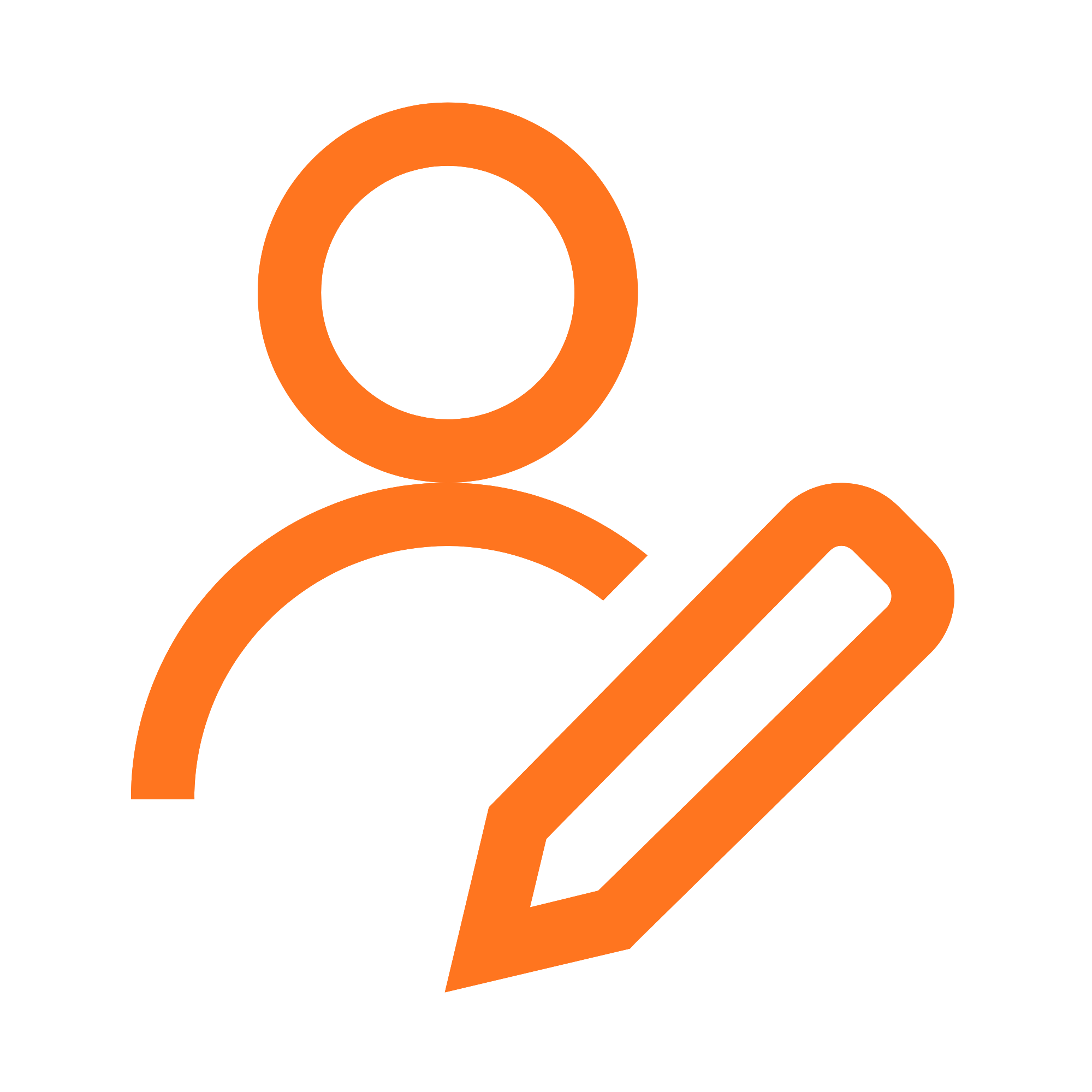 profile icon with a pencil